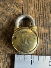 Vintage Antique Yale Round 101 Padlock Without Key picture