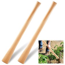 Bucherry 2 Pcs 35'' Pickaxe Handle Replacement Beech Wood for Pick Mattock picture