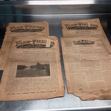 4 Antique Editions Of The Farm and Fireside Newspaper. picture
