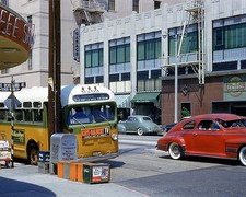 1950 WILSHIRE BLVD Los Angeles STREET SCENE Photo  (222-D) picture