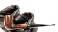 FORBES & WALLACE -UNSMOKED NOS Smooth Dublin w Tapered Ebonite Stem by LHS picture