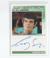 Star Trek The Next Generation Heroes & Villains Auto Carolyn Seymour as Toreth picture