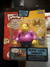 Playmates The Simpsons World of Springfield Plow King Barney Interactive Figure picture