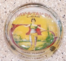 VINTAGE Hav-A-Tampa Cigar Glass Ashtray Tampa Florida picture