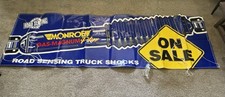 Vintage Truck Monroe Shock Advertising Banner Vinyl 3’x10’ Large USA NOS New picture