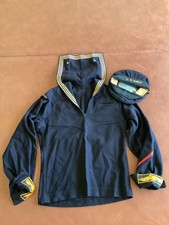 1960's USS Everglades US Navy Wool Uniform Top with Cap *Free Shipping* picture