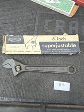 JH Williams USA Nos 8” Superjustable Black Finish Adjustable Wrench AB-8 Snapon picture