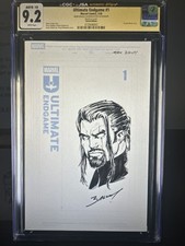 Ultimate Endgame #1 1 of 1 Unique - Mark Bagley Sketch Edition Auto 10 CGC 9.2 picture