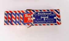 5 Vtg BARBASOL Safety Razor Single Edge Blades wrapped in original Box. picture
