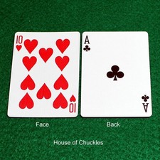 10 of Hearts / Ace of Clubs - Double Face, Bicycle Printed Gaff Card picture