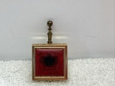Vtg Silent Butler Portable Pocket Purse Brass Cigarette Ashtray picture