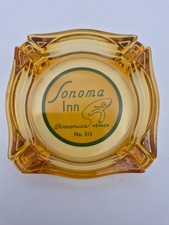 Vintage Sonoma Inn Winnemucca Nevada Amber Glass Casino Ashtray No. 515 picture