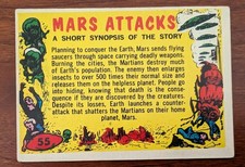 Mars Attacks Checklist #55 Topps Bubbles USA 1962 Original VG/EX picture