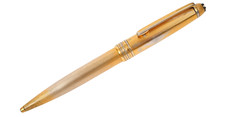 Montblanc Meisterstuck Solitaire 164V Vermeil Barley Ballpoint Pen - Solid 925 picture
