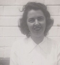 TAPE DAMAGE 1940s Pretty Woman Smiling Portrait Classic Beauty picture