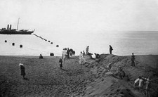 Laying of a coastal cable on Fayal 1910 Historic Old Photo picture