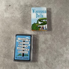 Novelty Americana Souvenir Playing Cards 2-Pack Wisconsin Dells Country Travel picture