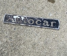 Vtg Autocar Trucks Fender Emblem Nameplate Logo Badge Ornament 1930s 40s RARE picture