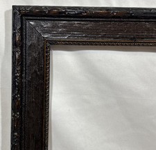 Antique Victorian Dark Gesso & Wood Frame Fits 20
