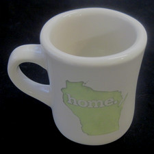WISCONSIN- Home Tuxton Diner Style/Restaurant Ware Ceramic Coffee Mug RARE picture