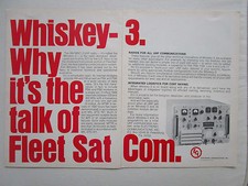 11/1973 PUB ECI ELECTRONIC COMMUNICATIONS AN/WSC-3 FLEET SATCOM NAVY ORIGINAL AD picture