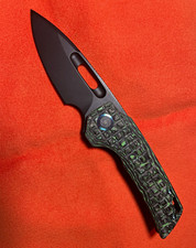 EMP EDC Nymble Folding Knife Green Carbon Fiber Titanium 3