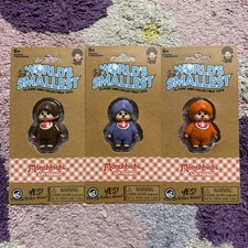 World's Smallest Monchhichi Complete Set of 3 Figures 2.5