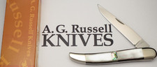 Vintage AG RUSSELL – Seki Japan Bolster Lock Folding Knife – Black Pearl - MINT picture
