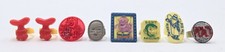 Vtg 1960s 1970s Gumball Premium Ring Lot of 8 Franken Berry Krofft Marx Twinkie picture