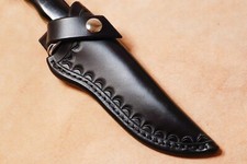 Custom Black Leather Sheath for Buck 119 picture