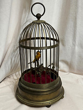 Vintage German Singing Bird Cage Automaton - For Parts / Repair - Karl Griesbaum picture