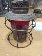 Adams & Westlake 1908-1909 Red Globe Railroad Railway Lantern C.&N.W.R. COMPLETE picture