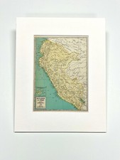 Vintage Map of ECUADOR and PERU - Geographical Publishing Company - 1942 picture