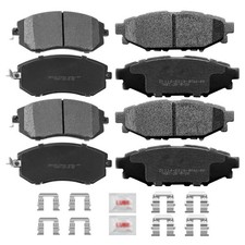 Front and Rear Disc Brake Pads Set Ceramic w/Hardware Replacement for 2005-20... picture