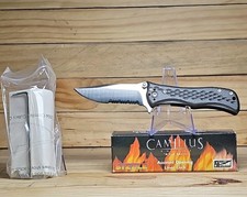 Camillus Sizzle Robo Power Pocketknife Assisted Opening Black Zytel Handle picture