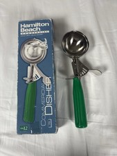 Hamilton Beach Commercial Ice Cream Scoop #78 A3040 Green Handle In Box Size 12 picture