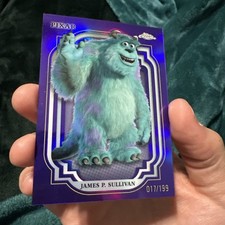 2024 Topps Chrome Disney Pixar James P. Sullivan #87 Purple Refractor 017/199  picture