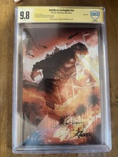 Godzilla Vs Los Angeles Excl Virgin Lmt 500 CBCS 9.8 2x signed Irizarry & Gonzo picture