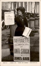Women's suffrage London Life Woman James Barr c1910s Real Photo Postcard bhn picture