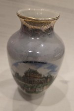 Collectible Souvenir Vase Château Frontenac Quebec Canada, Made In East Germany picture