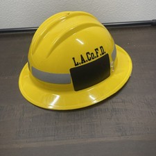 Vintage Fire Department Firefighter Brush Helmet Los Angeles County picture