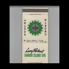 Matchbook Cover - Miami Beach FL Larry Paskow's Harbor Island Spa picture