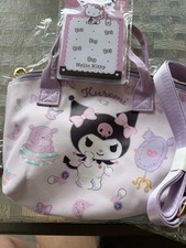 Cinnamon Roll Inspired Hello Kitty Small Tote Bag Purple Back To School picture