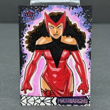 2024 Fleer Ultra Matriarchs of Marvel Art Sketch Card 1/1 Scarlet Witch Mat-79 picture