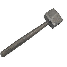 Vintage EUC Double Sided Metal Meat Tenderizer, ITALY, 8
