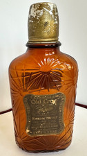Antique 1927 Old Crow Whiskey  Spider Web Pint Bottle With Metal Cap bottle picture