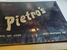 VINTAGE PIETRO'S ITALIAN  RESTAURANT MENU ST LOUIS MISSOURI   picture