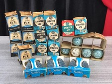Vintage GE 20 Lighted ICE D30 & 6 D-90 STARDUST Bulbs String + 40' Light Cord picture