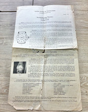 1937 Longines Lindbergh Hour Angle Weems Watch Brochure Ephemera Fred Noonan picture