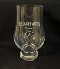 Whiskey Acres Distilling Co. Glencairn Whiskey Tasting Glasses Set of 4, Clear picture